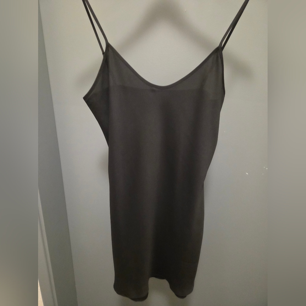 Diane Von Furstenberg Black Short Slip Dress Size 4